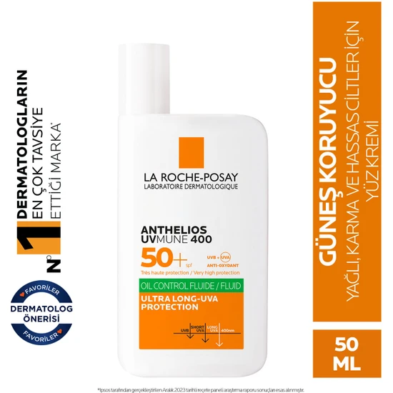 La Roche Posay Anthelios Oil Control Fluid Spf 50+ Güneş Kremi 50 ml