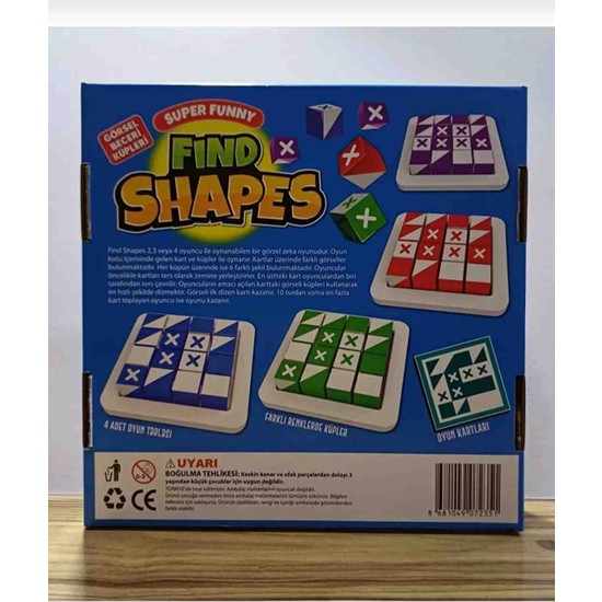 Hbnc Super Funny Find Shapes Qbitz Renkli Küpler Zeka-Mantık Fiyatı
