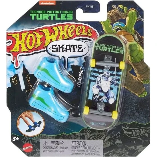 Hot Wheels Skate Temalı Parmak Kaykay ve Ayakkabı Leonardo HVK32