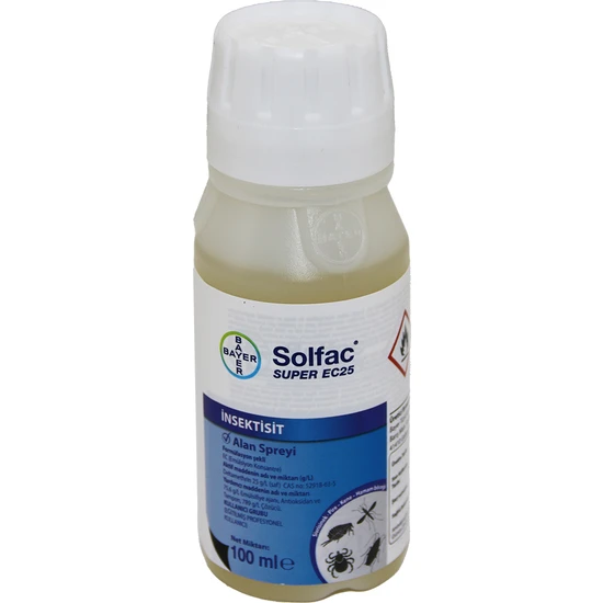 Go İthalat Bayer Super Ec-25 Solfac Intektisit S.sinek Pire Kene H.böcek Ilaç Sıvı 100ML (4199)