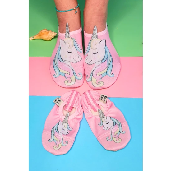 First Step Pembe 3 Boyutlu Unicorn Anne Kız Kombinlenebilir Havuz Patiği (Ayrı Ayrı SATILMAKTADIR)-F-9012