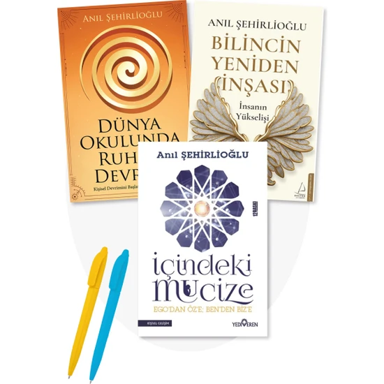 3 Kitap Dünya Okulunda Ruhun Devrimi + Bilincin Yeniden Inşası + Içindeki Mucize - Anıl Şehirlioğlu