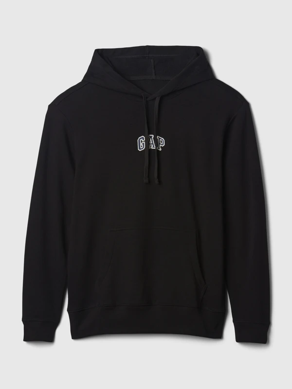 Gap Erkek Siyah Gap Logo Fransız Havlu Kumaş Sweatshirt