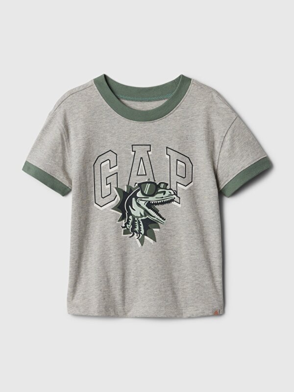 Gap Erkek Bebek Gri Gap Logo T-Shirt