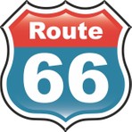 Sticker Usta Sticker Atölyesi Route 66 Motorcu Sticker - 14103