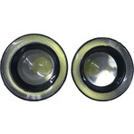 Kingstar Universal Mercekli Beyaz LED Angel Sis Farı, 89MM