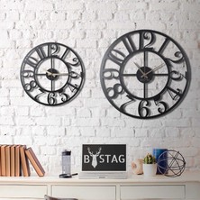 Bystag Metal Duvar Saati Circle Xl