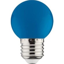 Global Lighting Global 1W LED Top Gece Lambası Ampulü E27 Mavi