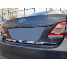 KromGaraj Toyota Corolla Formlu Krom Bagaj Alt Çıta 2007-2013 Paslanmaz Çel