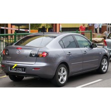 KromGaraj Mazda 3 Sedan Formlu Krom Bagaj Alt Çıtası 2003-2009 P.çelik