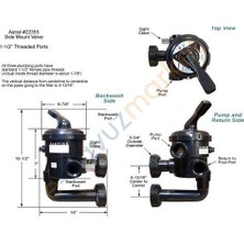 Astralpool Astral Altı Yollu Vana 1/2''