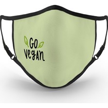 Circles - Go Vegan (Antibakteriyel - Yıkanabilir Maske)