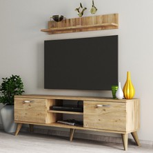 Tanmob Safir 138 Lik L Raflı Tv Ünitesi Çam - TVU0402
