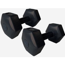Dynamic Dynmic Fitness Dumbell Dambıl Seti 2 kg X2 Pvc Siyah