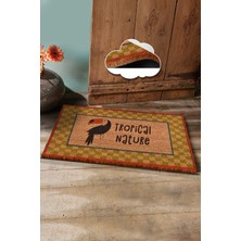 Chilai Home COCO TROPICAL GREEN  Doğal Koko Paspas,Kıl Kapı Önü Paspası