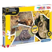 Clementoni 104 Parça Puzzle : National Geographic Kids Wildlife