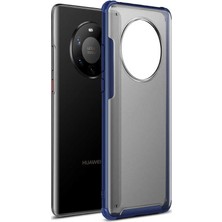CoverZone Huawei Mate 40 Pro Kılıf Strongclear Extreme Soft Koyu  Lacivert