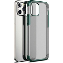 CoverZone Apple iPhone 12 Kılıf Strongclear Extreme Soft Koyu  Yeşil