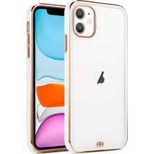 CoverZone Apple iPhone 12 Mini Kılıf Sporty Arkası Lazer Bumper Sert Silikon Mor Beyaz