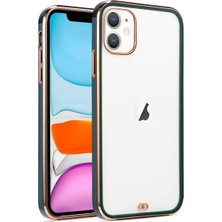 CoverZone Apple iPhone 12 Mini Kılıf Sporty Arkası Lazer Bumper Sert Silikon Mor Yeşil