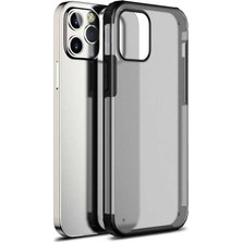 CoverZone Apple iPhone 12 Pro Kılıf Strongclear Extreme Soft Koyu  Siyah