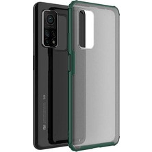CoverZone Xiaomi Mi 10T 5g Kılıf Strongclear Extreme Soft Koyu  Yeşil