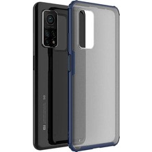 CoverZone Xiaomi Mi 10T 5g Kılıf Strongclear Extreme Soft Koyu  Lacivert