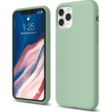 Bilişim Aksesuar Apple iPhone 11 Pro Kılıf Liquid Lansman Silikon Fıstık Yeşili