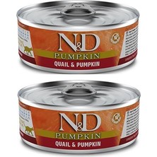 N&d Pumpkin Tahılsız 2 Adet Balkabağı Bıldırcın Yetişkin Yaş Mama 80 gr