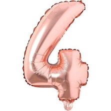 Rps Parti 4 Rakamı Bronze 100 cm Folyo Balon