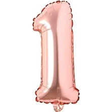 Rps Parti 1 Rakamı Bronze 100 cm Folyo Balon