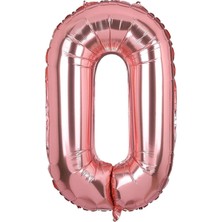 Rps Parti 0 Rakamı Bronze 100 cm Folyo Balon