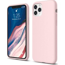 Bilişim Aksesuar Apple iPhone 11 Pro Max Kılıf Liquid Lansman Silikon Pembe