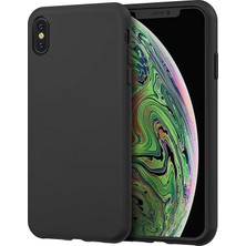 Casetify Apple iPhone Xs Kılıf Liquid Lansman Silikon Siyah