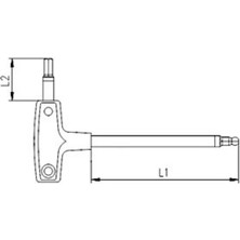 İzeltaş 4920 00 8108 T Tipi Allen Anahtar Takımı (8 Parça)