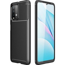 Kilifone - Xiaomi Redmi 9t - Kılıf Auto Focus Negro Karbon Silikon Kapak