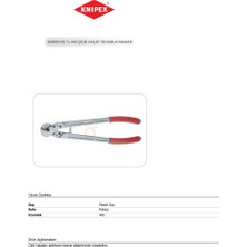 Knipex 95 71 445 Çelik Halat Ve Kablo Makası