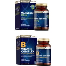 Nutraxin Magnezyum Takviyesi 250 Mg 60 Tablet + B Vitamin Complex 60 Tablet