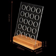 Mak Coffee Nespresso Kapsül Kahve Standı Ayaklı Kayın Ağacı Tabanı Nespresso Kapsülü Uyumlu 20'li
