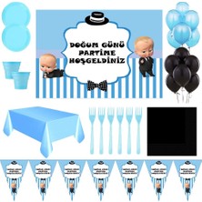 Parti Furyası Patron Bebek  Afişli Doğum Günü Parti Süsleri 24  Kişilik