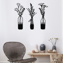 Metalium Concept Dekoratif Metal Duvar Tablosu Bahar Çiçekleri [1175-17x44-16x42-16x42]