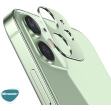 Microsonic Apple iPhone 12 Mini Kamera Lens Koruma Camı V2 Yeşil