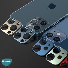 Microsonic Apple iPhone 12 Pro Kamera Lens Koruma Camı V2 Siyah