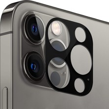 Microsonic Apple iPhone 12 Pro Max Kamera Lens Koruma Camı V2 Siyah