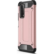 Microsonic Huawei P Smart 2021 Kılıf Rugged Ar Rose Gold