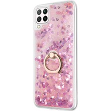 Microsonic Huawei P40 Lite Kılıf Glitter Liquid Holder Pembe