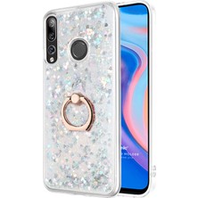 Microsonic Huawei Y9 Prime 2019 Kılıf Glitter Liquid Holder Gümüş