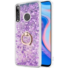 Microsonic Huawei Y9 Prime 2019 Kılıf Glitter Liquid Holder Mor