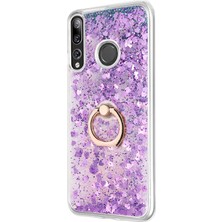 Microsonic Huawei Y9 Prime 2019 Kılıf Glitter Liquid Holder Mor