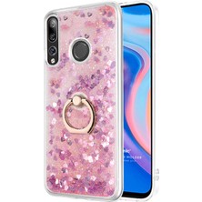 Microsonic Huawei Y9 Prime 2019 Kılıf Glitter Liquid Holder Pembe